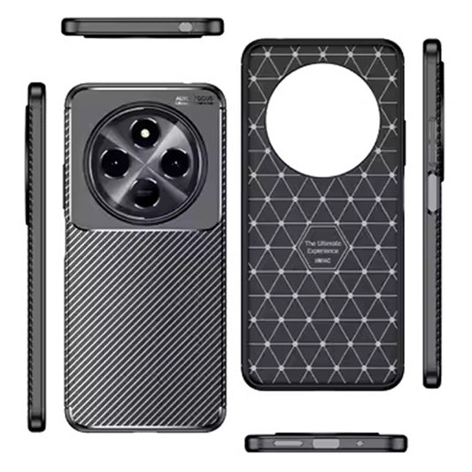 Custodia per Samsung Galaxy S25 Edge S937, Techsuit, CarbonFiber, Nera