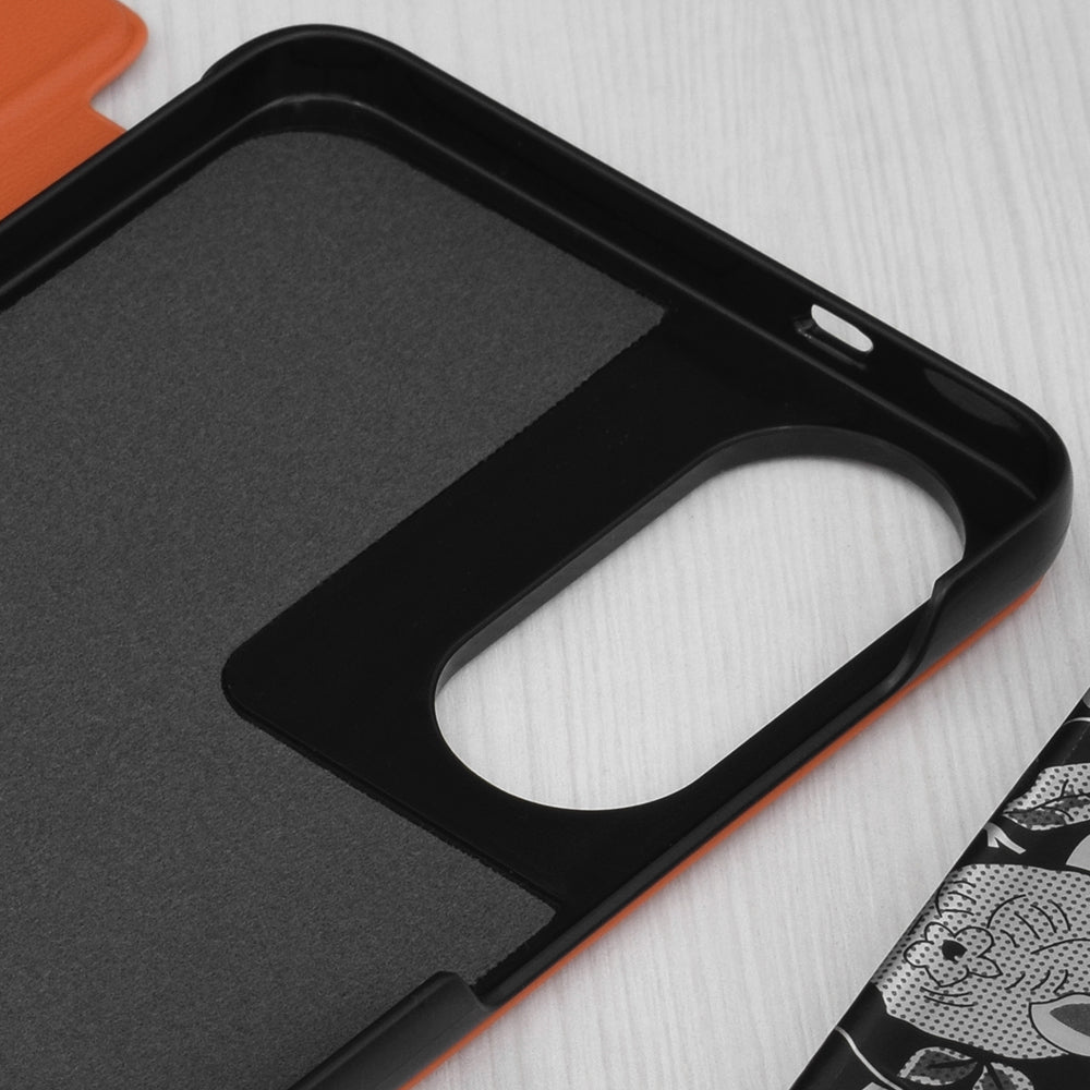 Custodia per Samsung Galaxy S25 Edge S937, Techsuit, eFold, Arancione