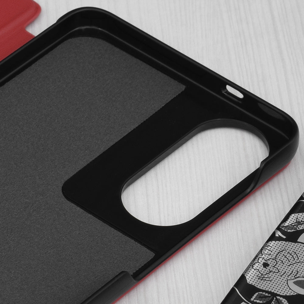 Custodia per Samsung Galaxy S25 Edge S937, Techsuit, eFold, Rossa