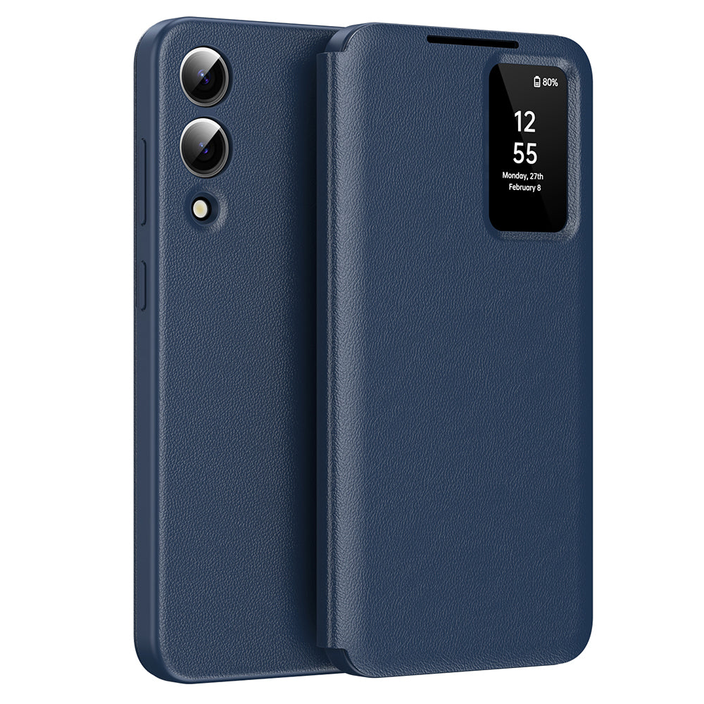 Custodia per Samsung Galaxy S25 Edge S937, Techsuit, SmartView, Blu