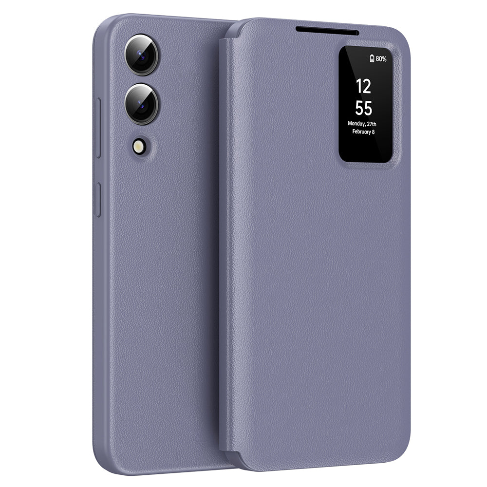 Custodia per Samsung Galaxy S25 Edge S937, Techsuit, SmartView, Viola