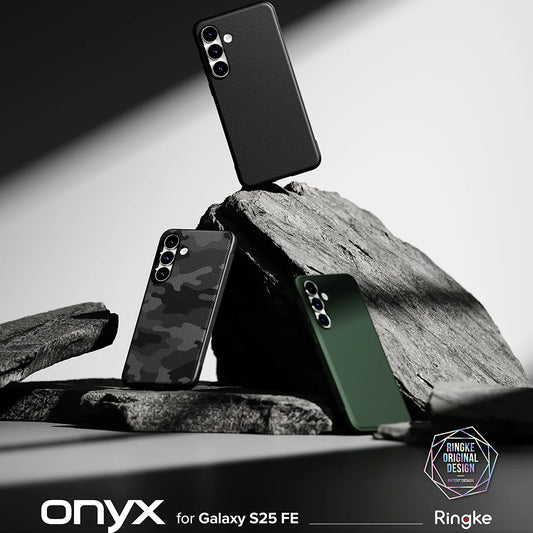 Custodia per Samsung Galaxy S25 FE, Ringke, Onyx, Nera