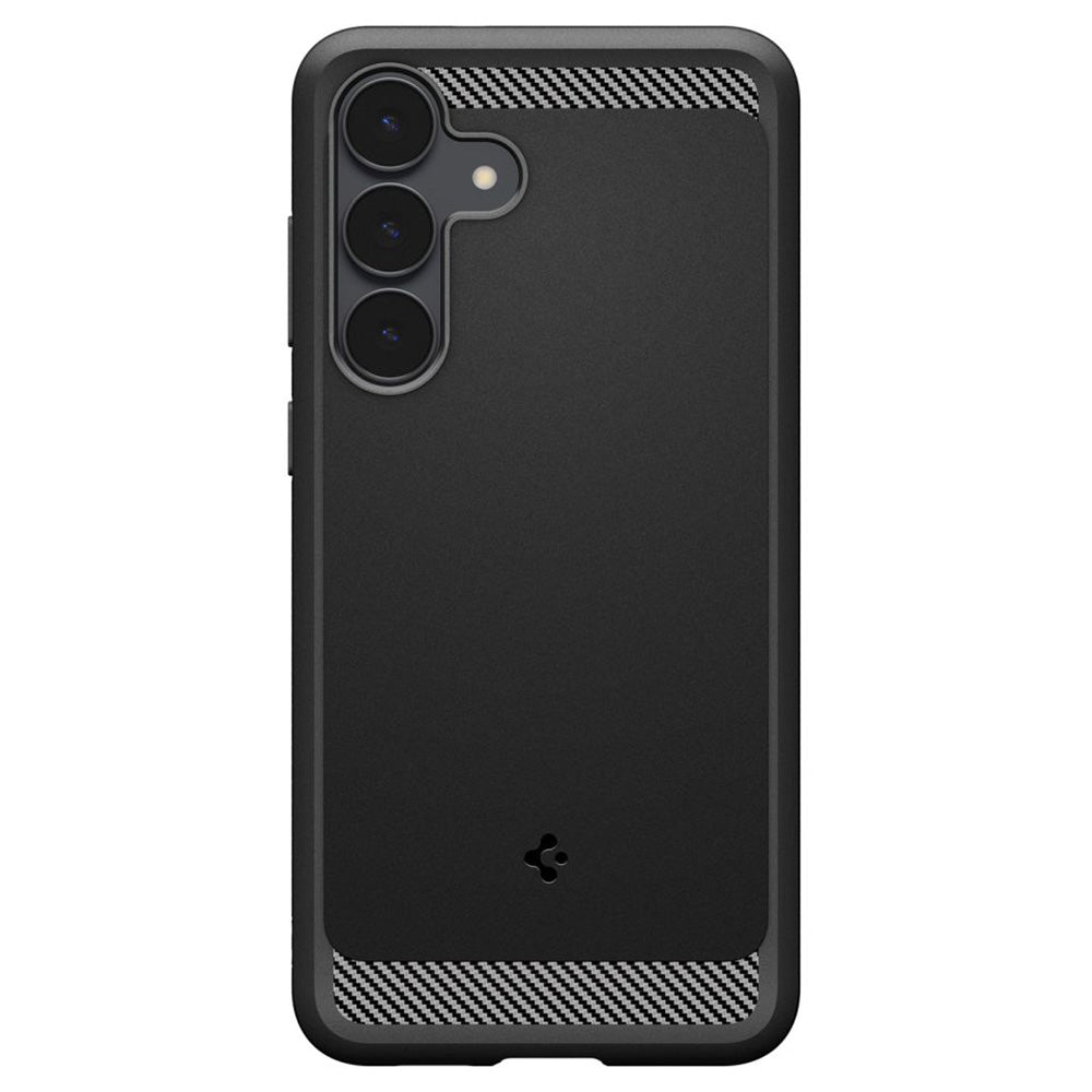Custodia per Samsung Galaxy S25 FE, Spigen, Rugged Armor, Nera Opaca ACS10025