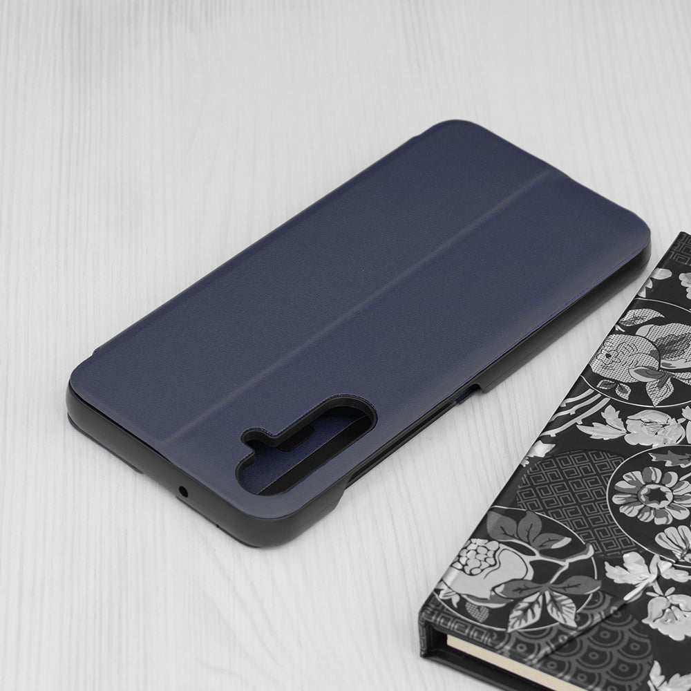 Custodia per Samsung Galaxy S25 FE, Techsuit, eFold, Blu Scuro