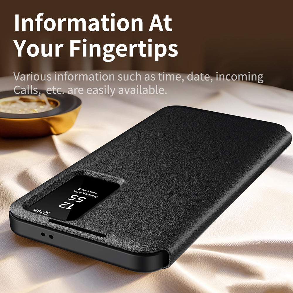 Case for Samsung Galaxy S25 FE, Techsuit, SmartView, Black