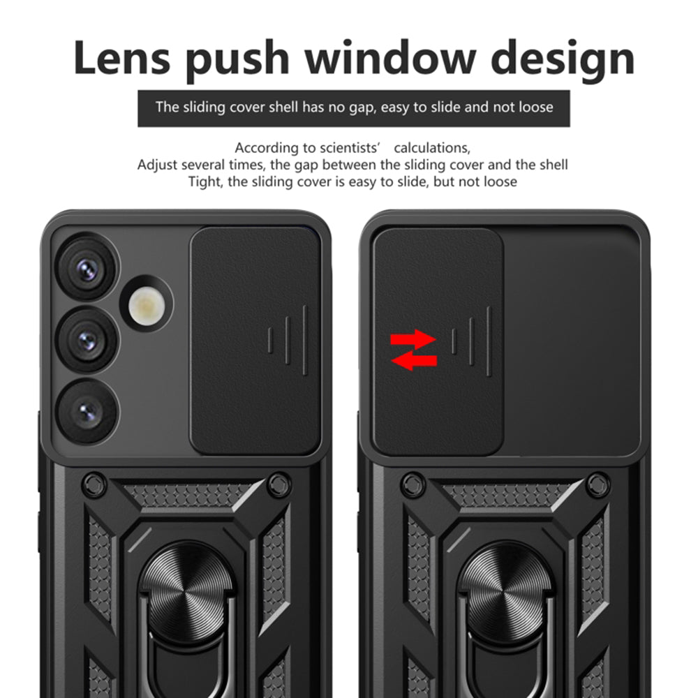 Custodia per Samsung Galaxy S25+ S936, Techsuit, CamShield, Blu