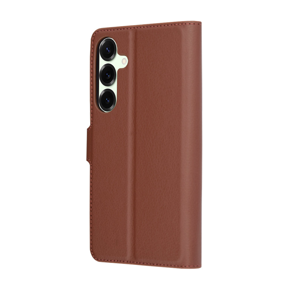 Custodia per Samsung Galaxy S25+ S936, Techsuit, Leather Folio, Marrone