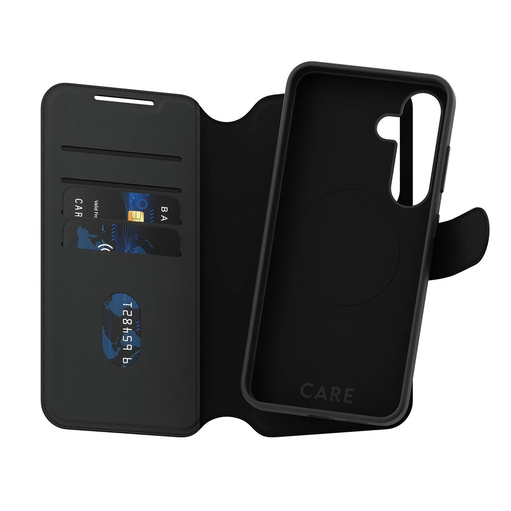 Custodia per Samsung Galaxy S25 S931, PanzerGlass, Care Feature Tango Two-in-One, Nera