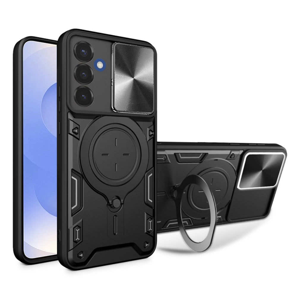 Custodia per Samsung Galaxy S25 S931, Techsuit, CamGuard Pro, Nera