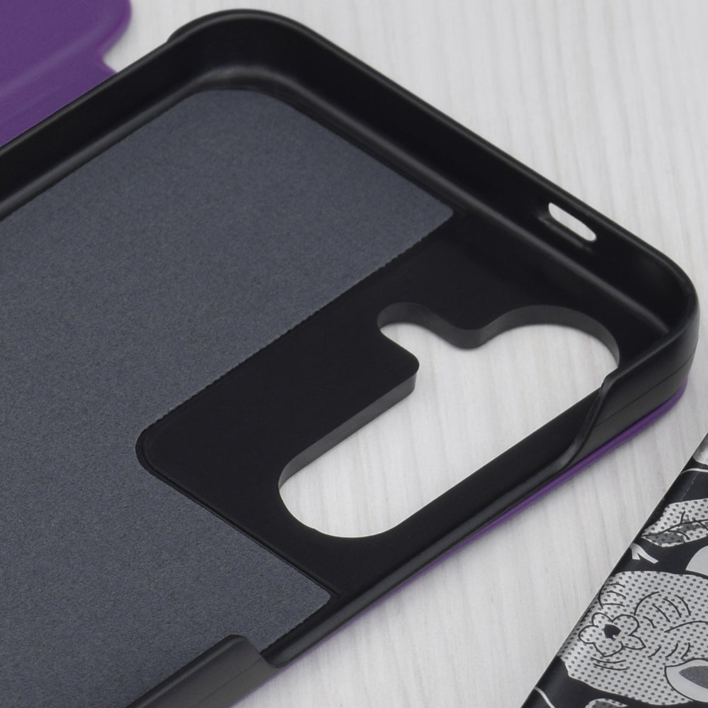 Custodia per Samsung Galaxy S25 S931, Techsuit, eFold, Viola