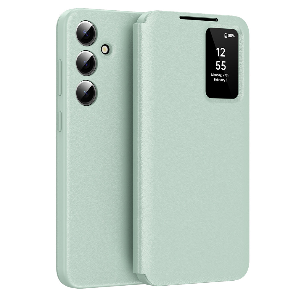 Custodia per Samsung Galaxy S25 S931, Techsuit, SmartView, Verde