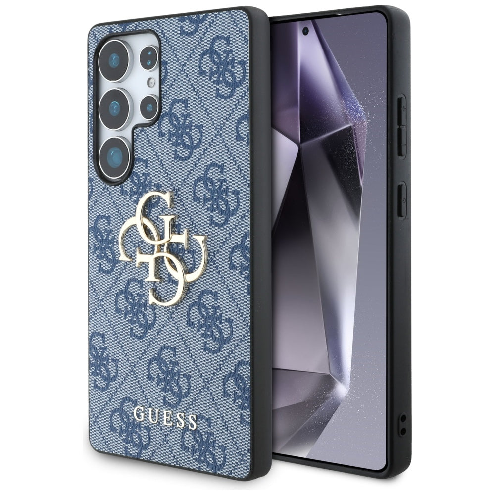 Custodia per Samsung Galaxy S25 Ultra S938, Guess, 4G Big Logo, Blu