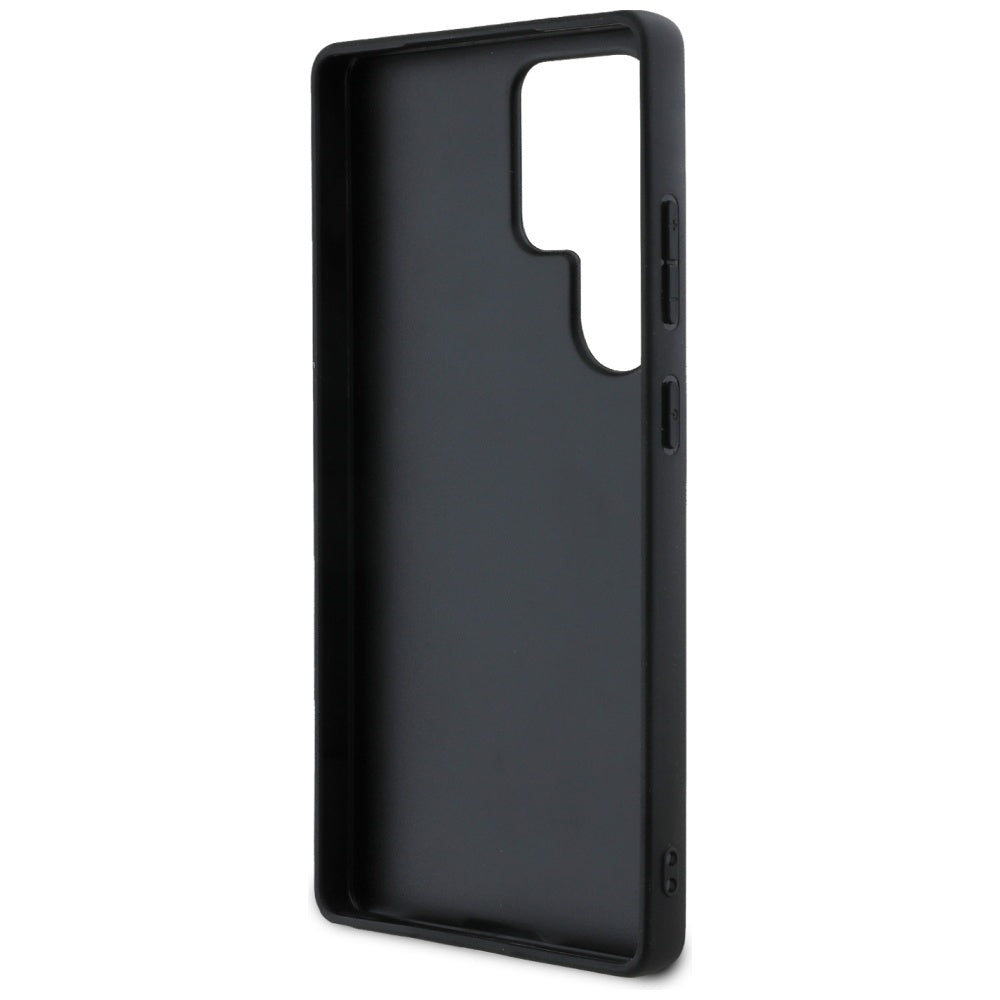 Custodia per Samsung Galaxy S25 Ultra S938, Guess, Grained Hot Stamp 4G Triangle, Rosa