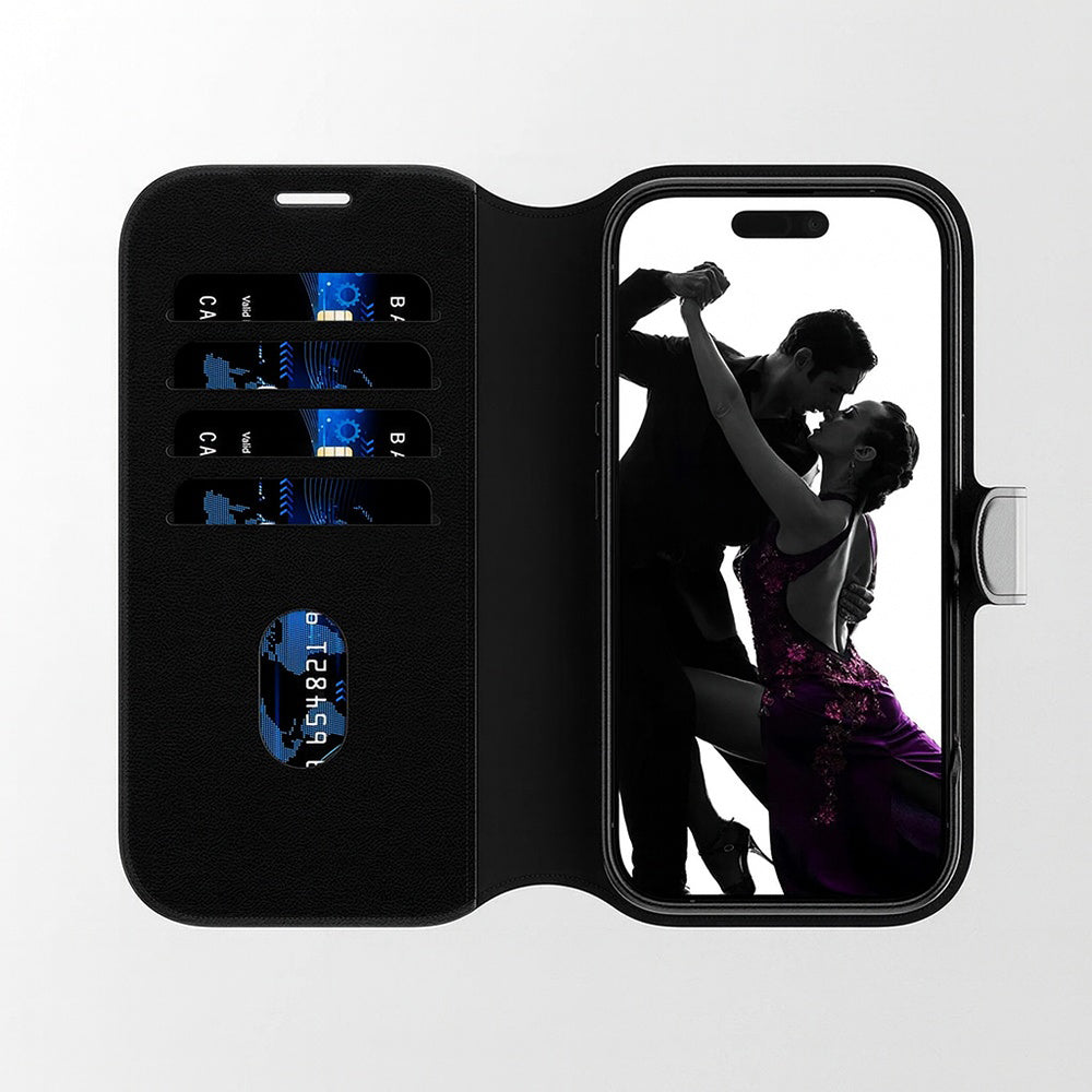 Custodia per Samsung Galaxy S25 Ultra S938, PanzerGlass, Care Feature Tango Two-in-One, Nera
