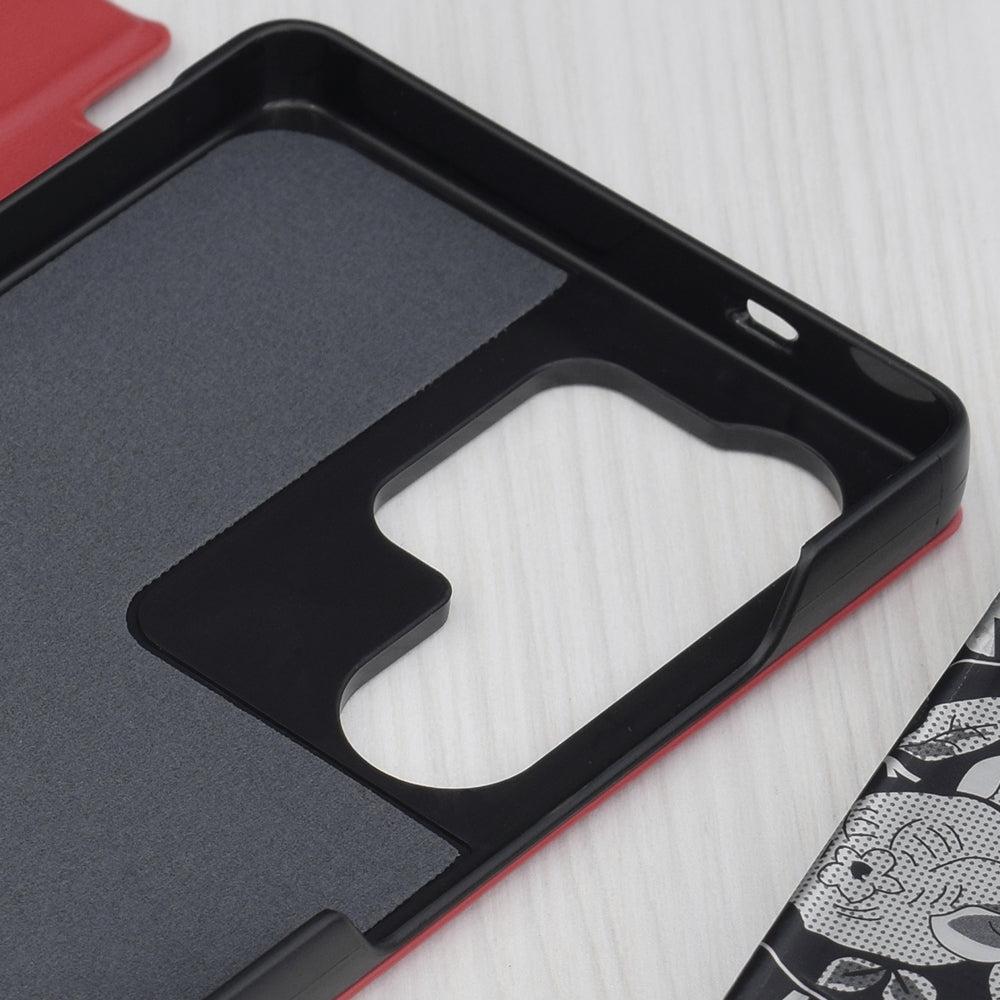 Custodia per Samsung Galaxy S25 Ultra S938, Techsuit, eFold, Rossa