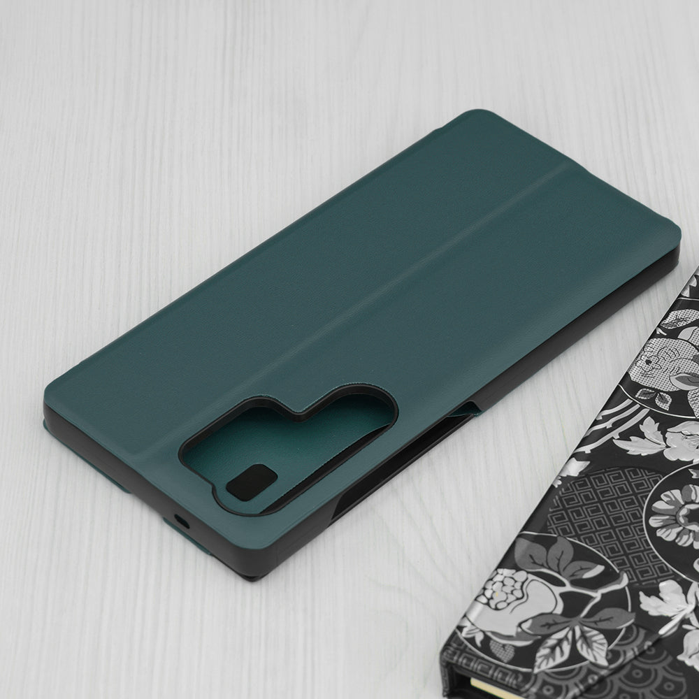 Custodia per Samsung Galaxy S25 Ultra S938, Techsuit, eFold, Verde