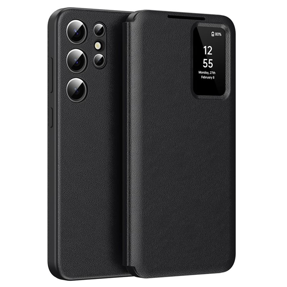 Custodia per Samsung Galaxy S25 Ultra S938, Techsuit, SmartView, Nera