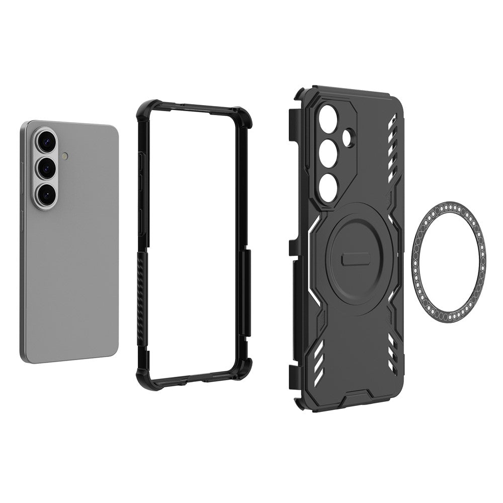 Custodia MagSafe per Samsung Galaxy S26 Plus S947, Techsuit, ArmorMag, Nera