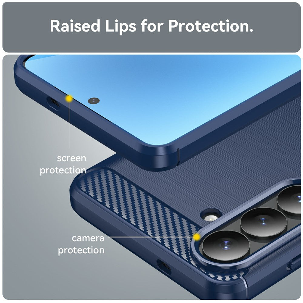 Case for Samsung Galaxy S26 Plus S947, Techsuit, Carbon, Blue