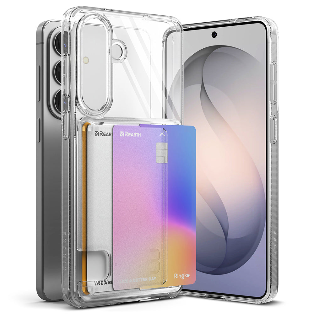Custodia per Samsung Galaxy S26 S942, Ringke, Fusion Card, Trasparente