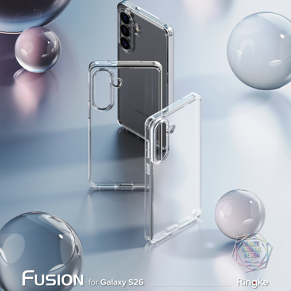 Custodia per Samsung Galaxy S26 S942, Ringke, Fusion, Trasparente Opaca