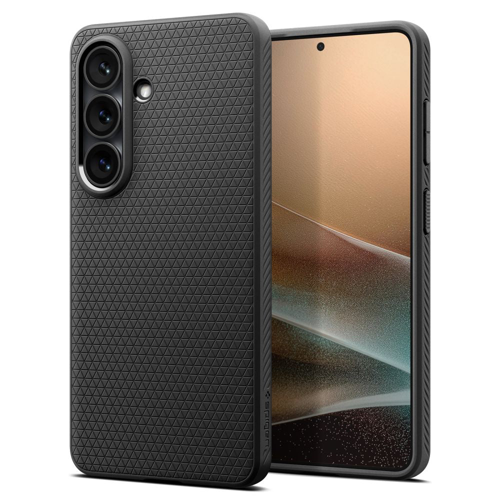 Custodia per Samsung Galaxy S26 S942, Spigen, Liquid Air, Nera Opaca ACS10726
