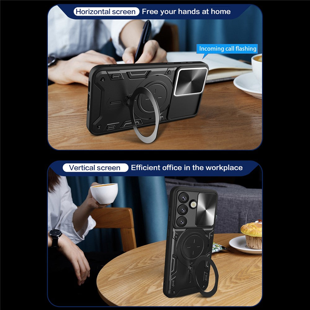 Custodia per Samsung Galaxy S26 S942, Techsuit, CamGuard Pro, Blu