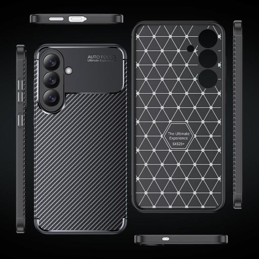 Custodia per Samsung Galaxy S26, Techsuit, CarbonFiber, Nera