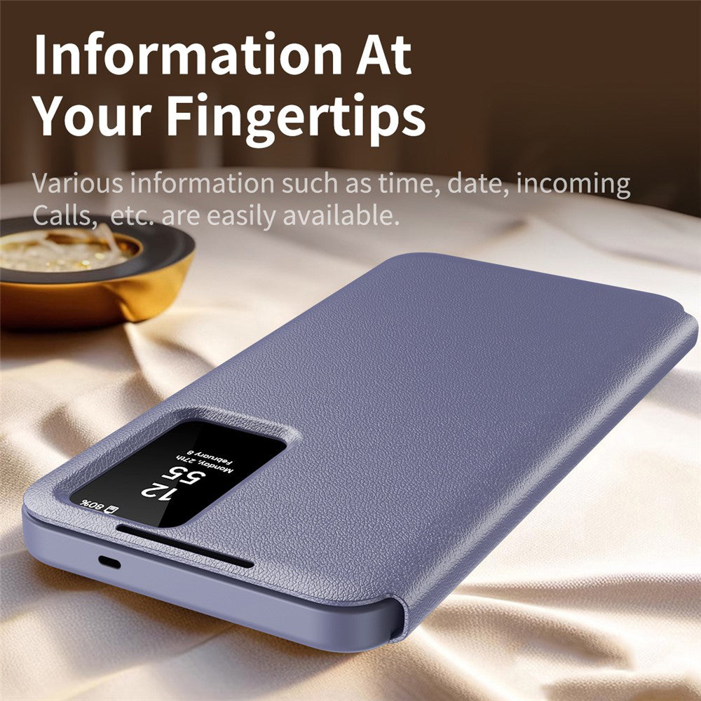 Custodia per Samsung Galaxy S26 S942, Techsuit, SmartView, Viola