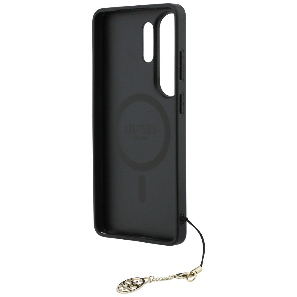 Custodia per Samsung Galaxy S26 Ultra S948, Guess, 4G Classic Logo Charm, Marrone