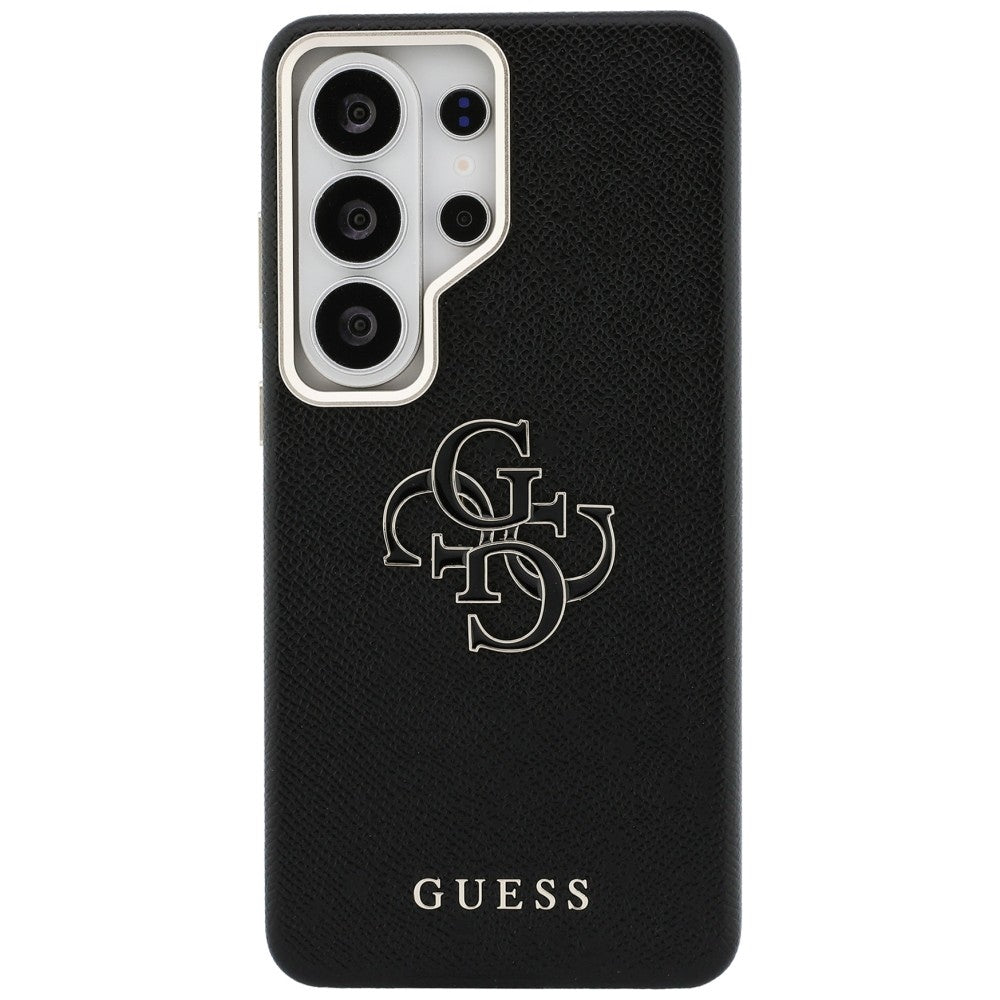 Custodia per Samsung Galaxy S26 Ultra S948, Guess, 4G Grained Big and Classic Logo, Nera