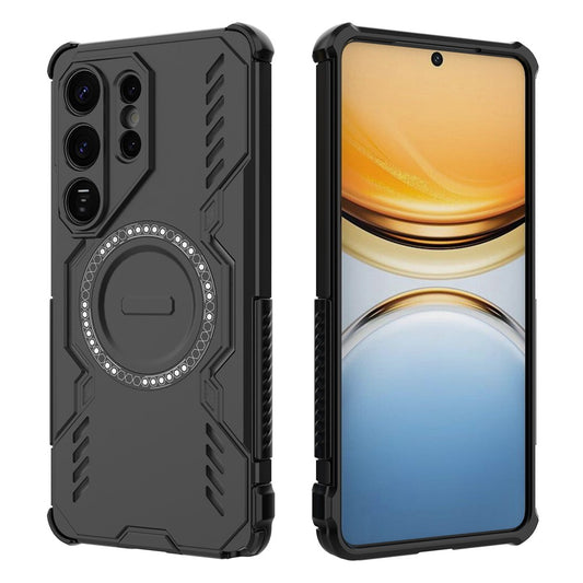 Custodia MagSafe per Samsung Galaxy S26 Ultra, Techsuit, ArmorMag, Nera