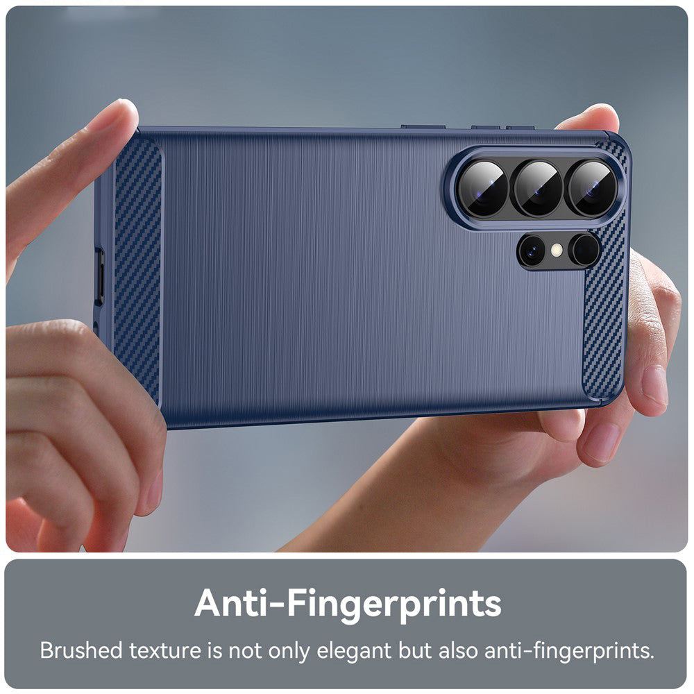 Custodia per Samsung Galaxy S26 Ultra S948, Techsuit, Carbonio, Blu