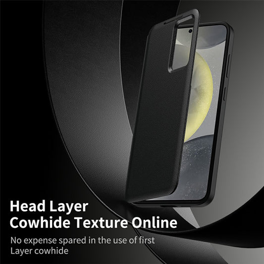 Custodia per Samsung Galaxy S26 Ultra, Techsuit, SmartView, Nera