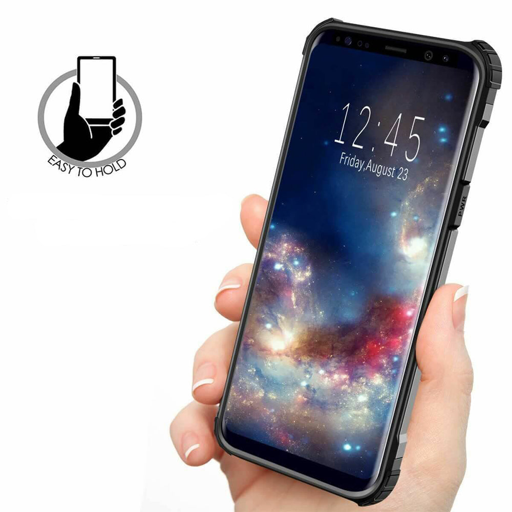 Custodia per Samsung Galaxy S6 G920, Techsuit, Hybrid Armor, Nera