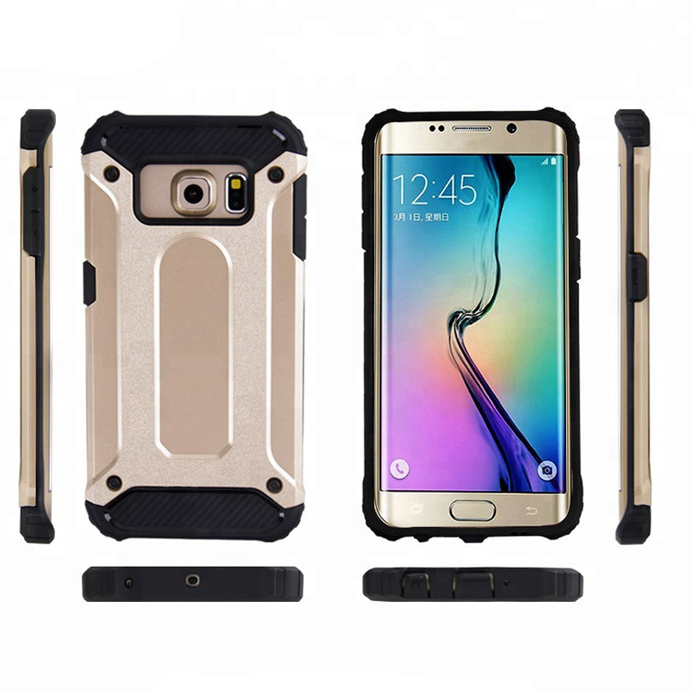 Custodia per Samsung Galaxy S6 G920, Techsuit, Hybrid Armor, Nera