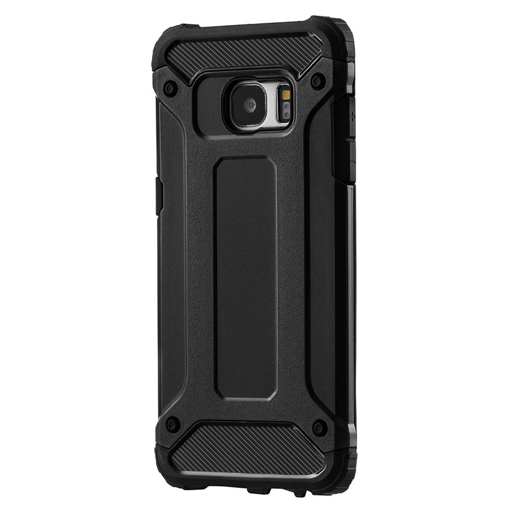 Custodia per Samsung Galaxy S7 G930, Techsuit, Hybrid Armor, Nera