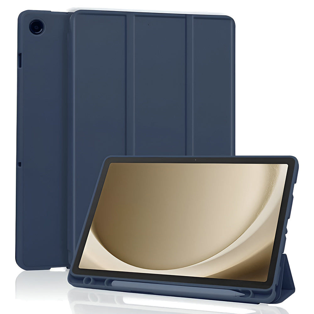 Custodia per Samsung Galaxy Tab A11+ / Tab A9+, Techsuit, Flex Trifold, Blu Navy