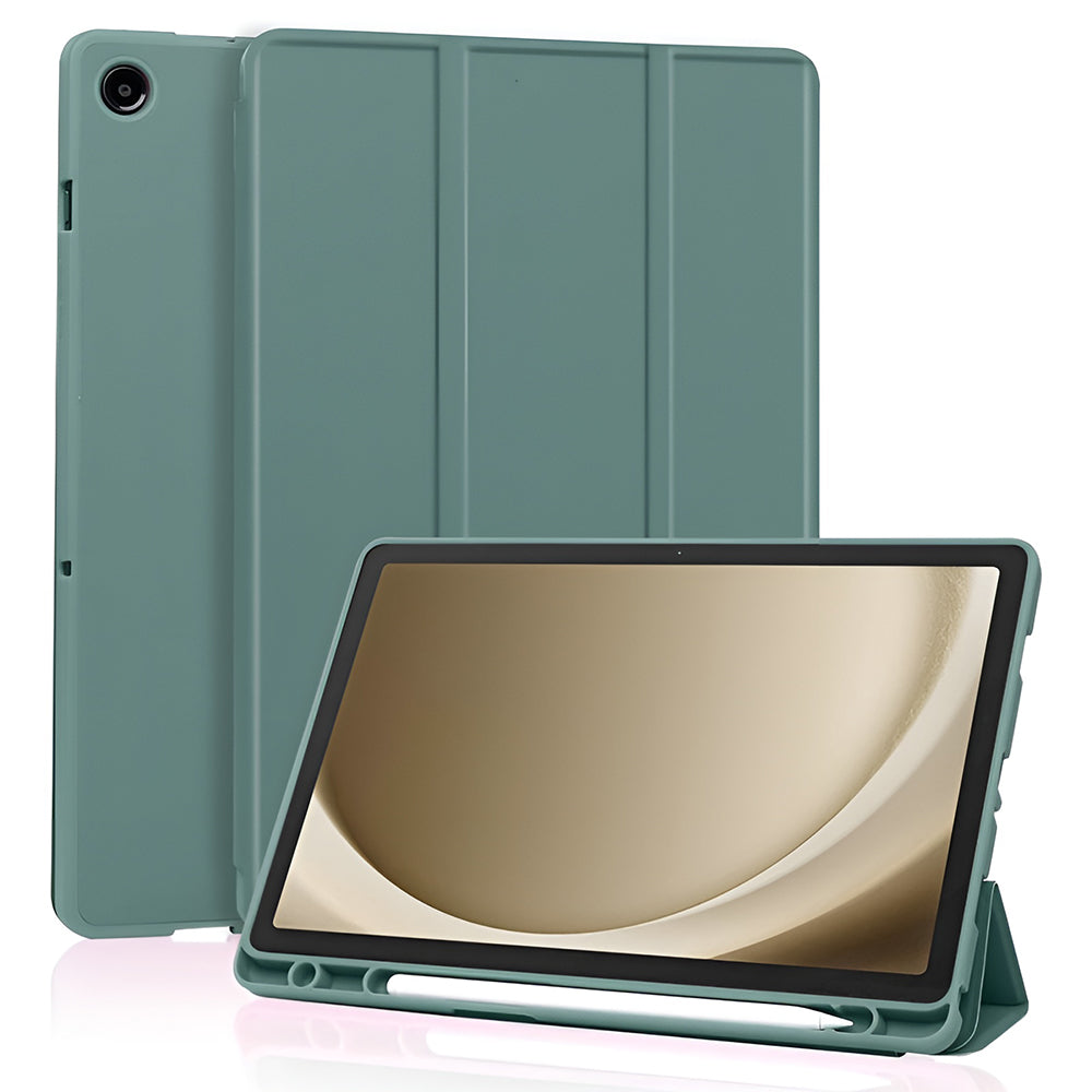 Custodia per Samsung Galaxy Tab A11+ / Tab A9+, Techsuit, Flex Trifold, Verde