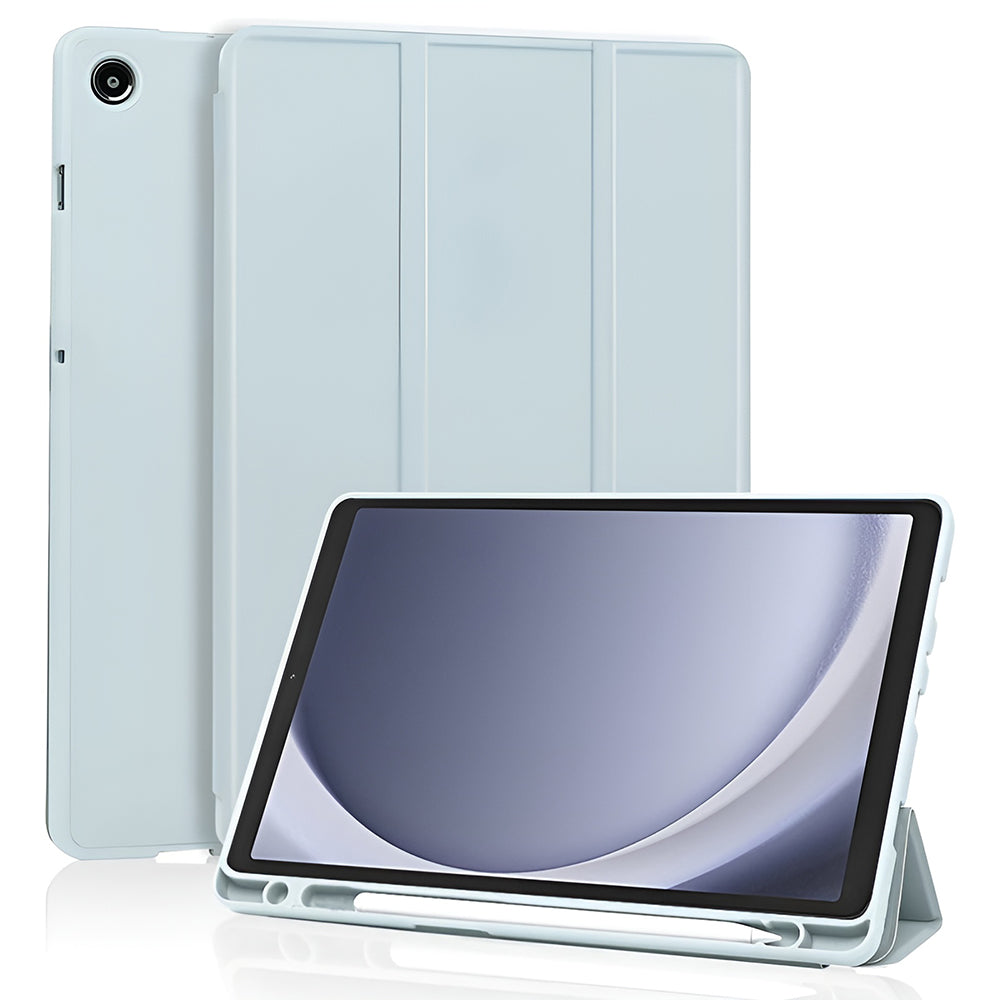 Custodia per Samsung Galaxy Tab A11 / Tab A9, Techsuit, Flex Trifold New Model, Blu