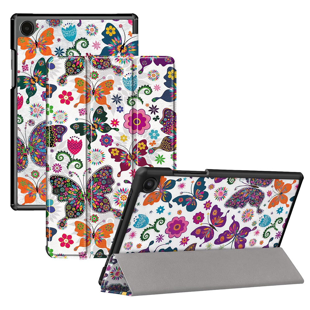 Custodia per Samsung Galaxy Tab A11 / Tab A9, Techsuit, FoldPro Butterfly Nuovo Modello, Multicolore
