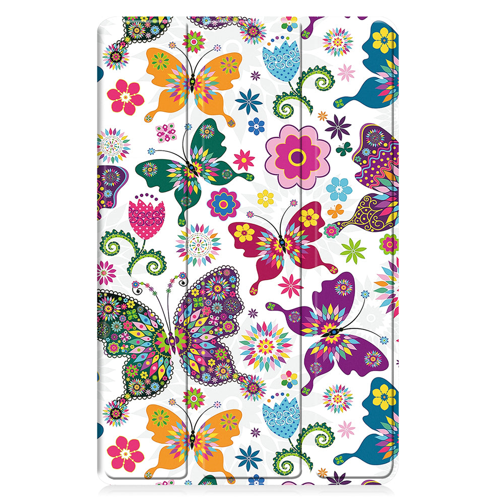 Custodia per Samsung Galaxy Tab A11 / Tab A9, Techsuit, FoldPro Butterfly Nuovo Modello, Multicolore