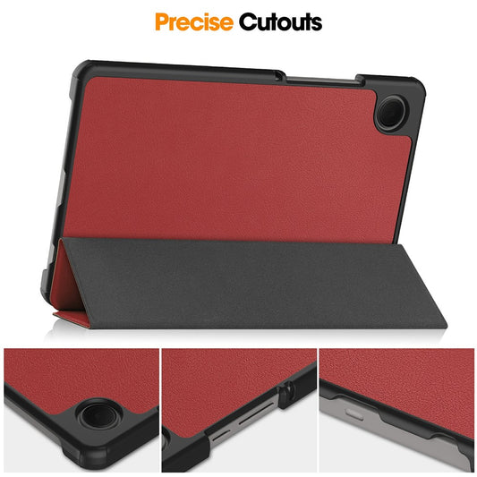 Custodia per Samsung Galaxy Tab A11 / Tab A9, Techsuit, FoldPro Nuovo Modello, Rossa