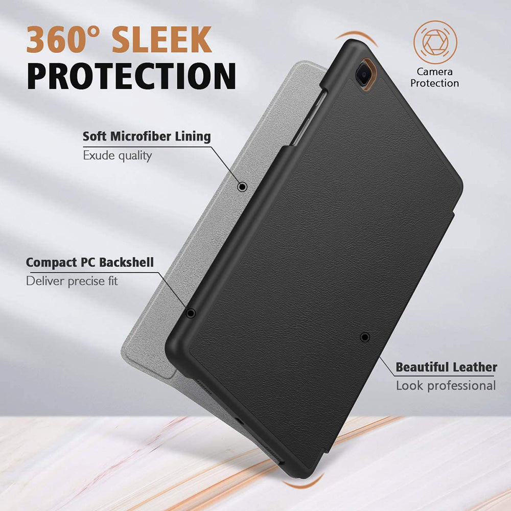 Custodia per Samsung Galaxy Tab A7 10.4 (2020) / Tab A7 10.4 (2022), Techsuit, FoldPro, Nera