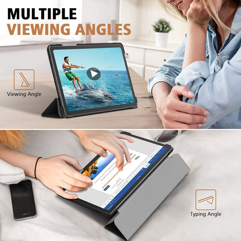 Custodia per Samsung Galaxy Tab A7 Lite, Techsuit, FoldPro, Nera