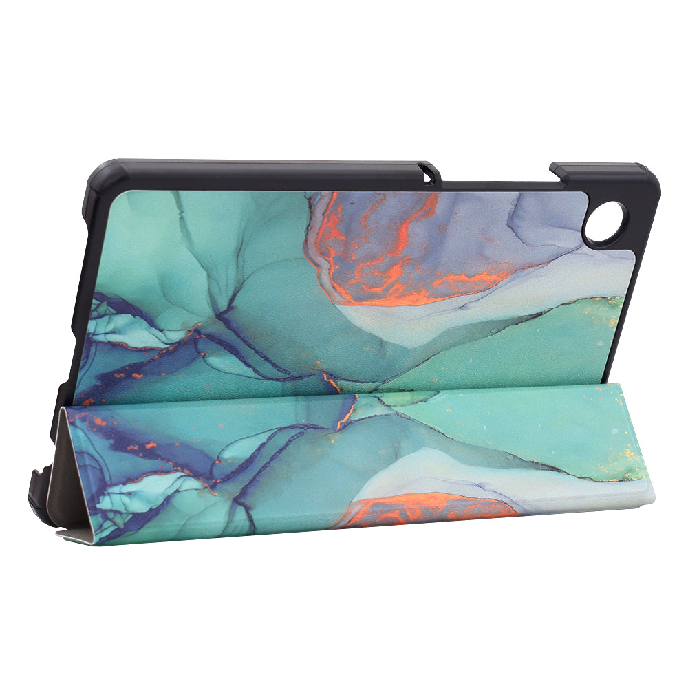 Custodia per Samsung Galaxy Tab A11 / Tab A9, Techsuit, FoldPro Green Time, Multicolore