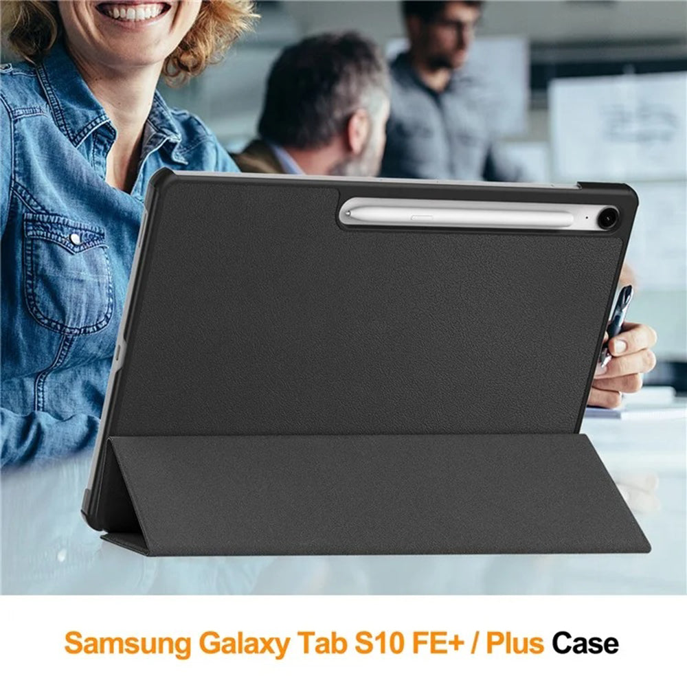 Custodia per Samsung Galaxy Tab S10 FE+, Techsuit, FoldPro, Nera