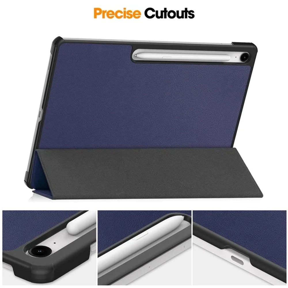 Custodia per Samsung Galaxy Tab S10 FE+, Techsuit, FoldPro, Rossa