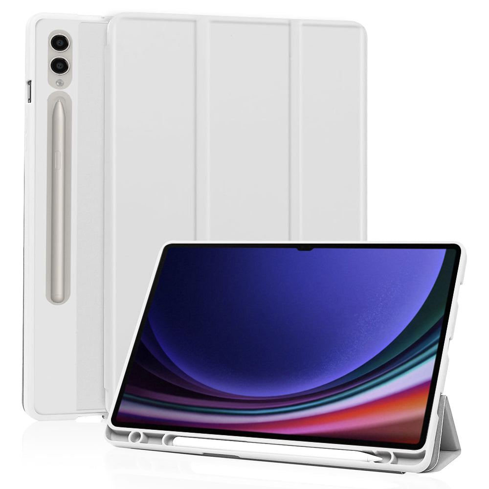 Custodia per Samsung Galaxy Tab S10 Ultra / Tab S9 Ultra, Techsuit, Flex Trifold, Grigio