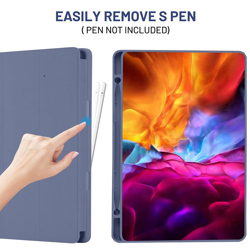Custodia per Samsung Galaxy Tab S6 Lite (2024) / Tab S6 Lite (2022) / Tab S6 Lite (2020), Techsuit, Flex Trifold, Viola